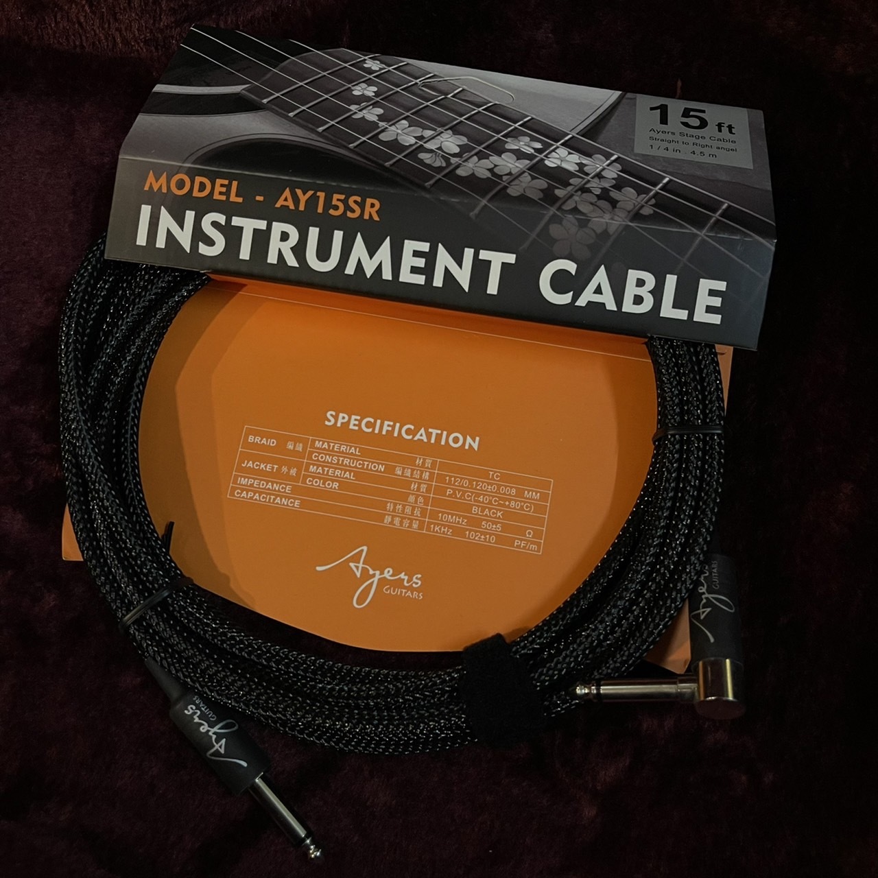 Ayers AY10SS / AY15SR 10呎 / 15呎 樂器專用 導線