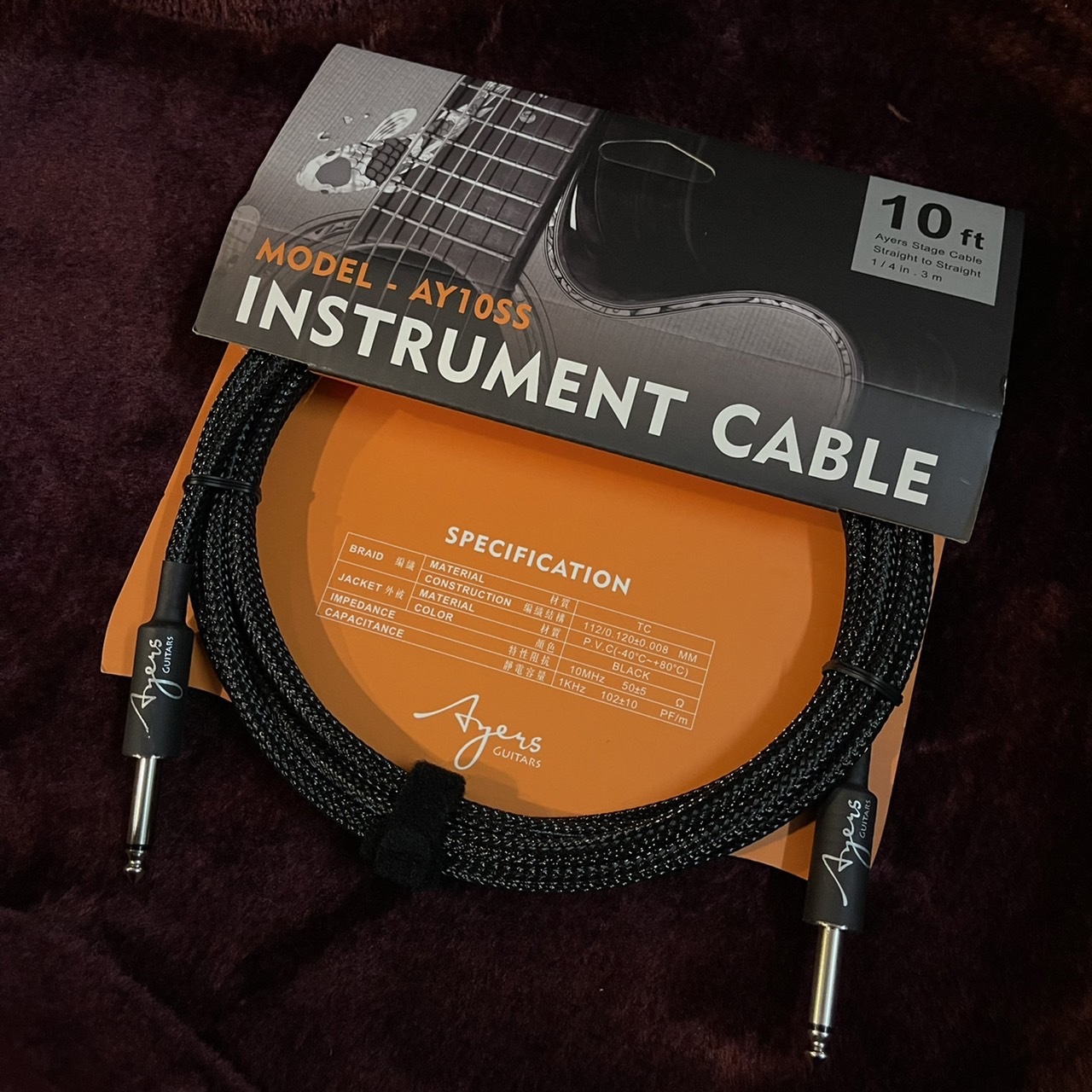 Ayers AY10SS / AY15SR 10呎 / 15呎 樂器專用 導線