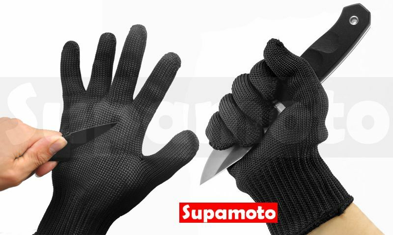 -Supamoto- 防割 手套 鋼絲 耐磨 加強 安全 戶外 多用途 生存遊戲 軍事