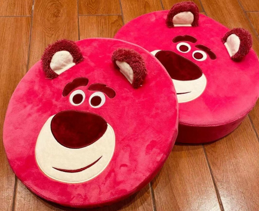 🧸台灣草莓熊系列椅子坐墊 | 加厚8cm款 | 一套兩個 (逢星期日截單後7-14個工作天發貨)