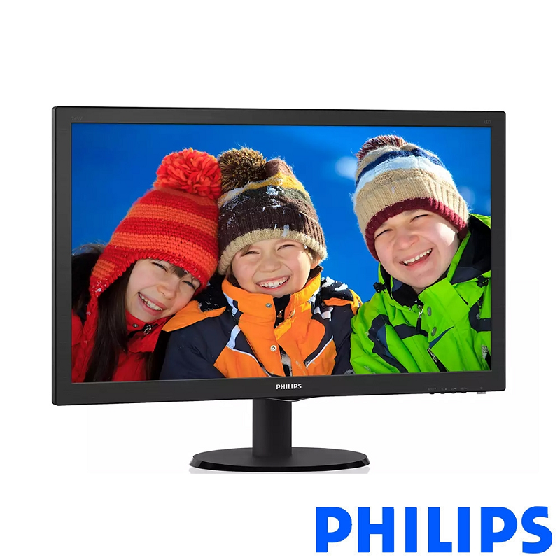 米特3C數位–PHILIPS 243V5QHABA 24型 FHD廣視角螢幕/內建喇叭/支援HDMI、DVI、VGA