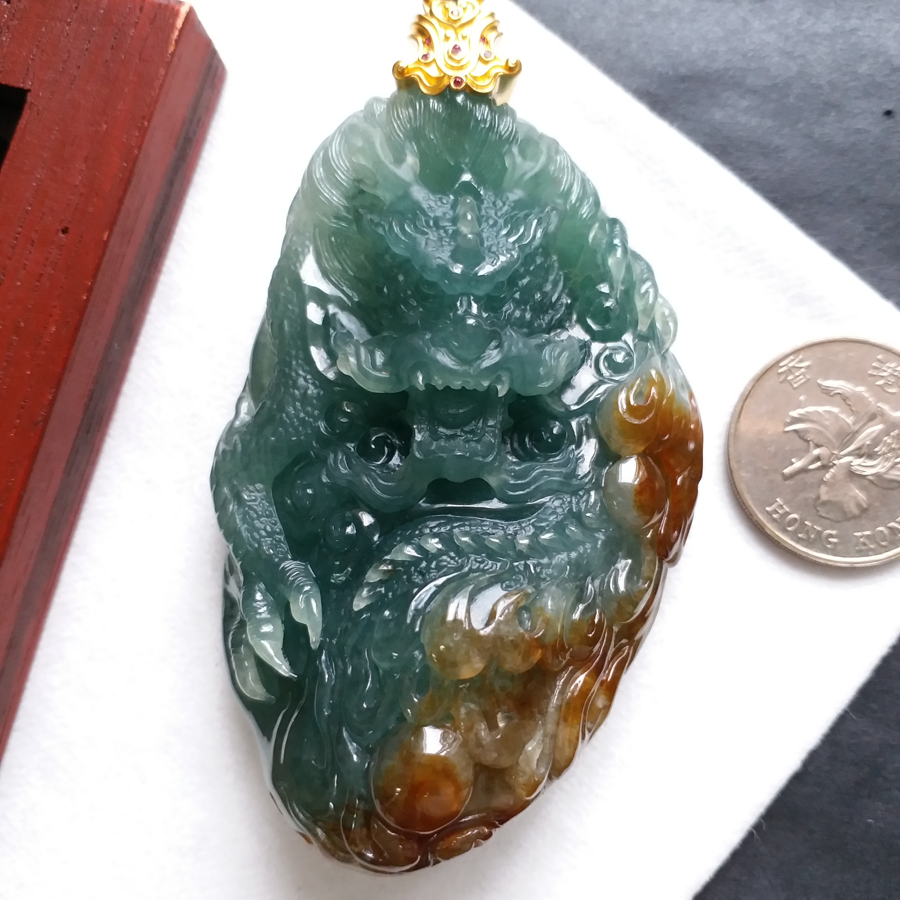 神龍護主, 天然翡翠A玉, 緬甸玉, Jade, Jadeite