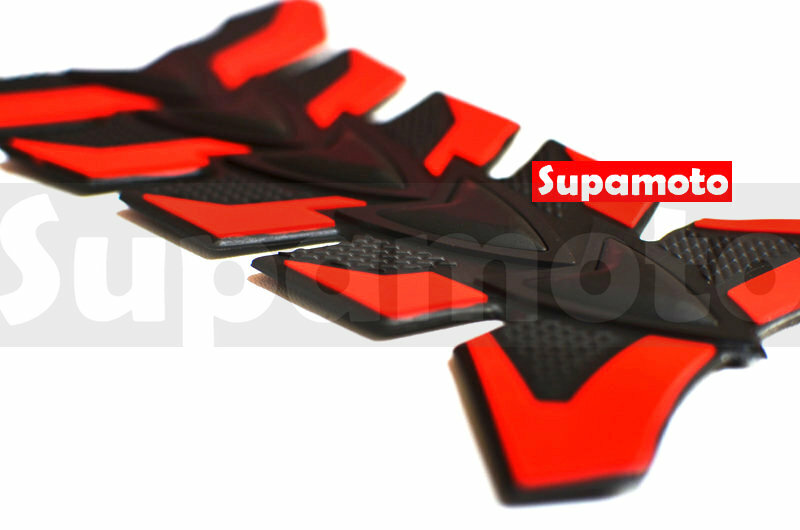 -Supamoto- 魚骨貼 D款 橡膠 立體 油箱貼 仿賽 街車 復古 檔車 通用 大重 復古