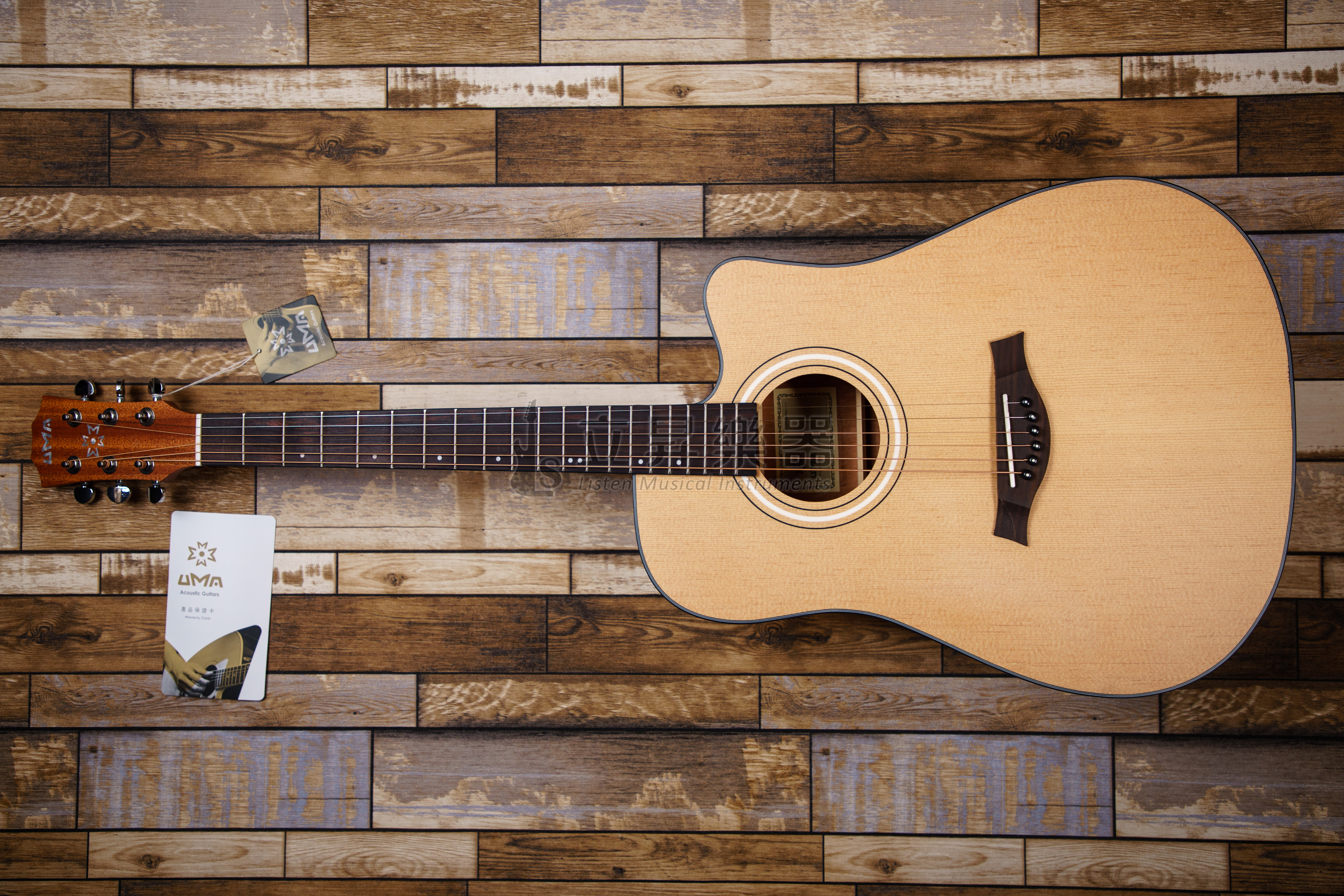 UMA UMA D-15 雲杉面板 桃花心側背板 缺角 41吋 合板 附原廠灰色厚袋 D15 UMA15 入門首選 第 5 張圖片｜三峽配件 / 週邊