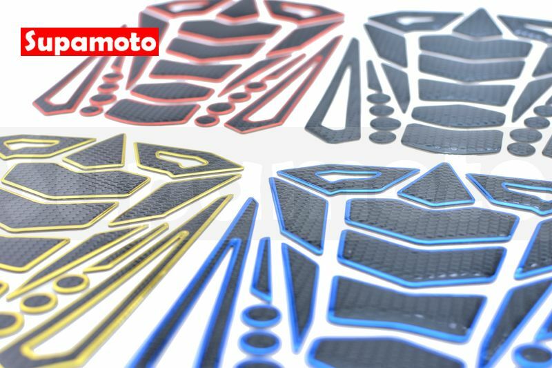 -Supamoto- 魚骨貼 F款 立體 油箱貼 仿賽 街車 仿賽 街車 復古 檔車 通用 重型