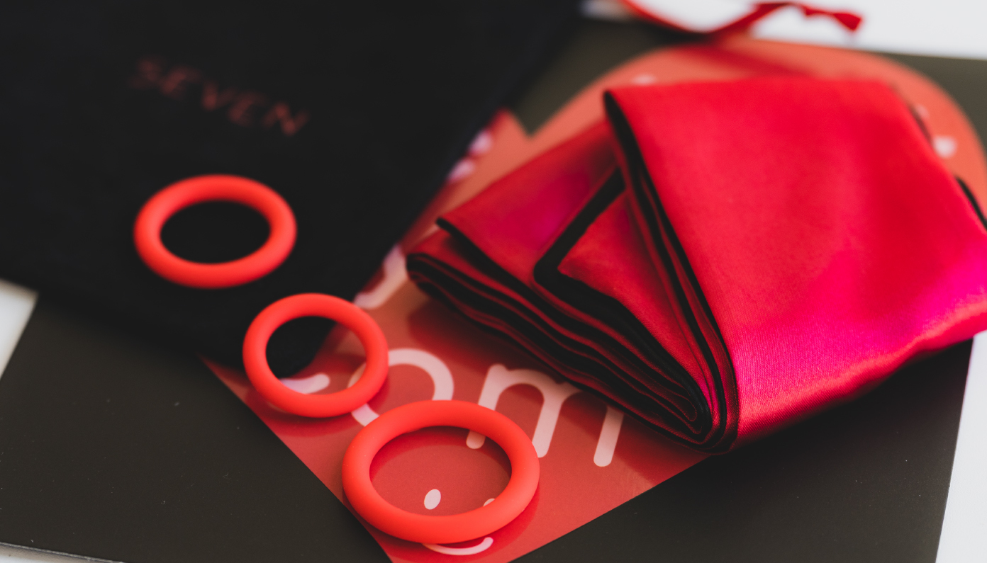 延時環加緞面綁帶式眼罩