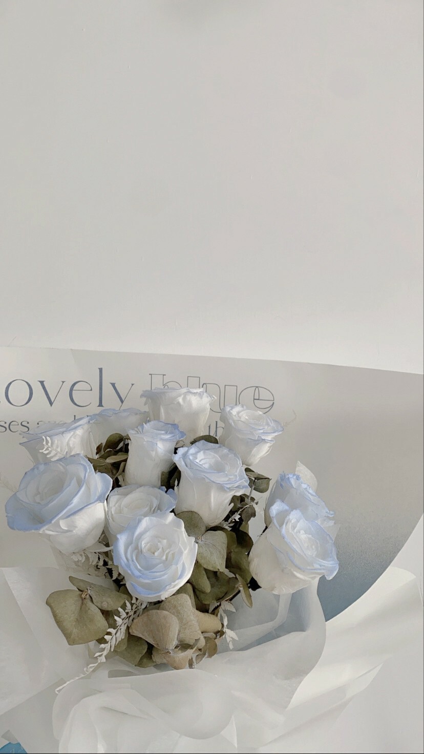 冰川藍韓式花束