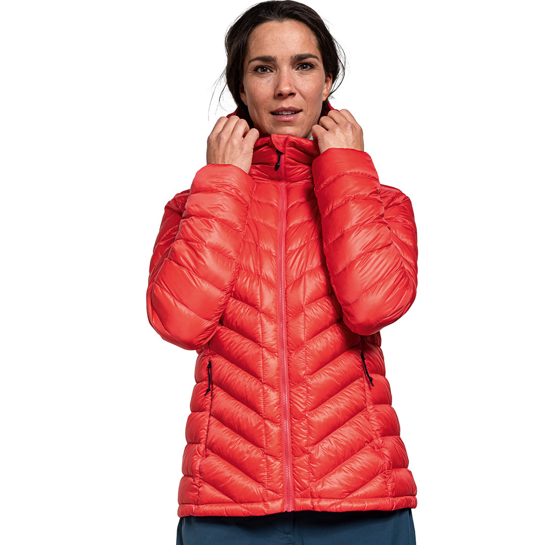 【Schoffel】 女保暖抗風雪連帽羽絨外套 / 1SL20-12764-熱情紅