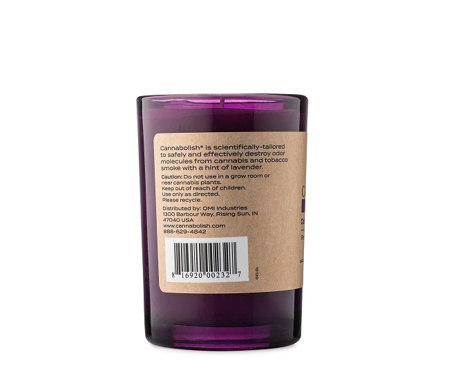 CANNABOLISH ODOR REMOVING LAVENDER CANDLE - 7OZ