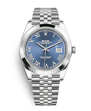 BRAND NEW ROLEX 126300 ROMAN BLUE DIAL DATEJUST 41mm JUBILEE STRAP STAINLESS STEEL