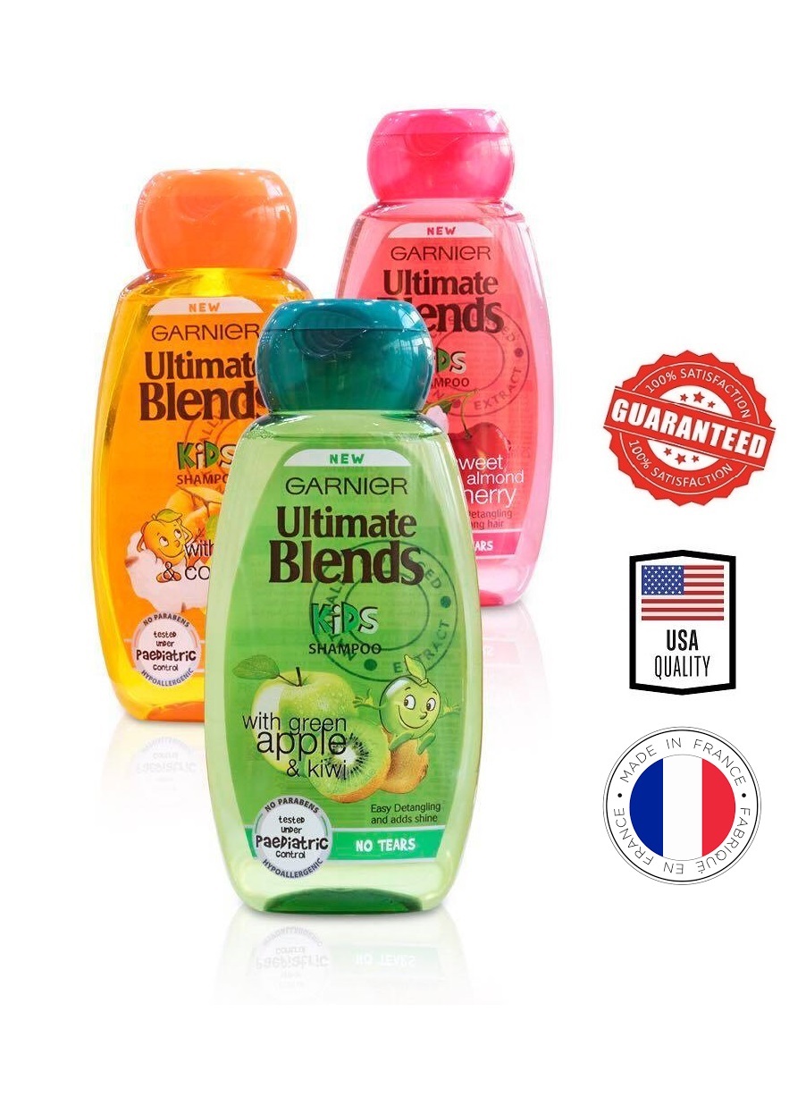 GARNIER Ultimate Blends Kids Cherry n Almond No Tears Shampoo  250ml