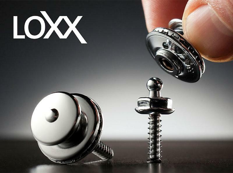 德製 LOXX E-XL-NICKEL 銀色 鍍鎳 電吉他/貝士 安全背帶釦 加厚背帶款 公司貨