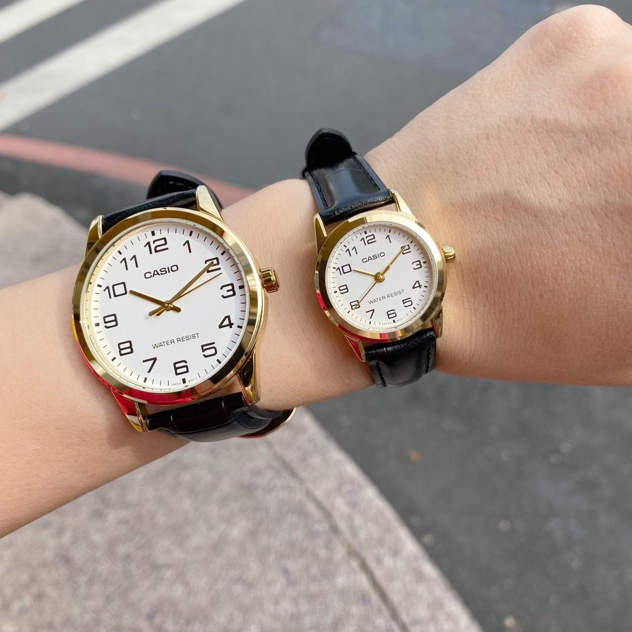 【CASIO 卡西歐】極簡數字錶 MTP-V001GL-7B 38mm / LTP-V001GL-7B 25mm 現代鐘錶