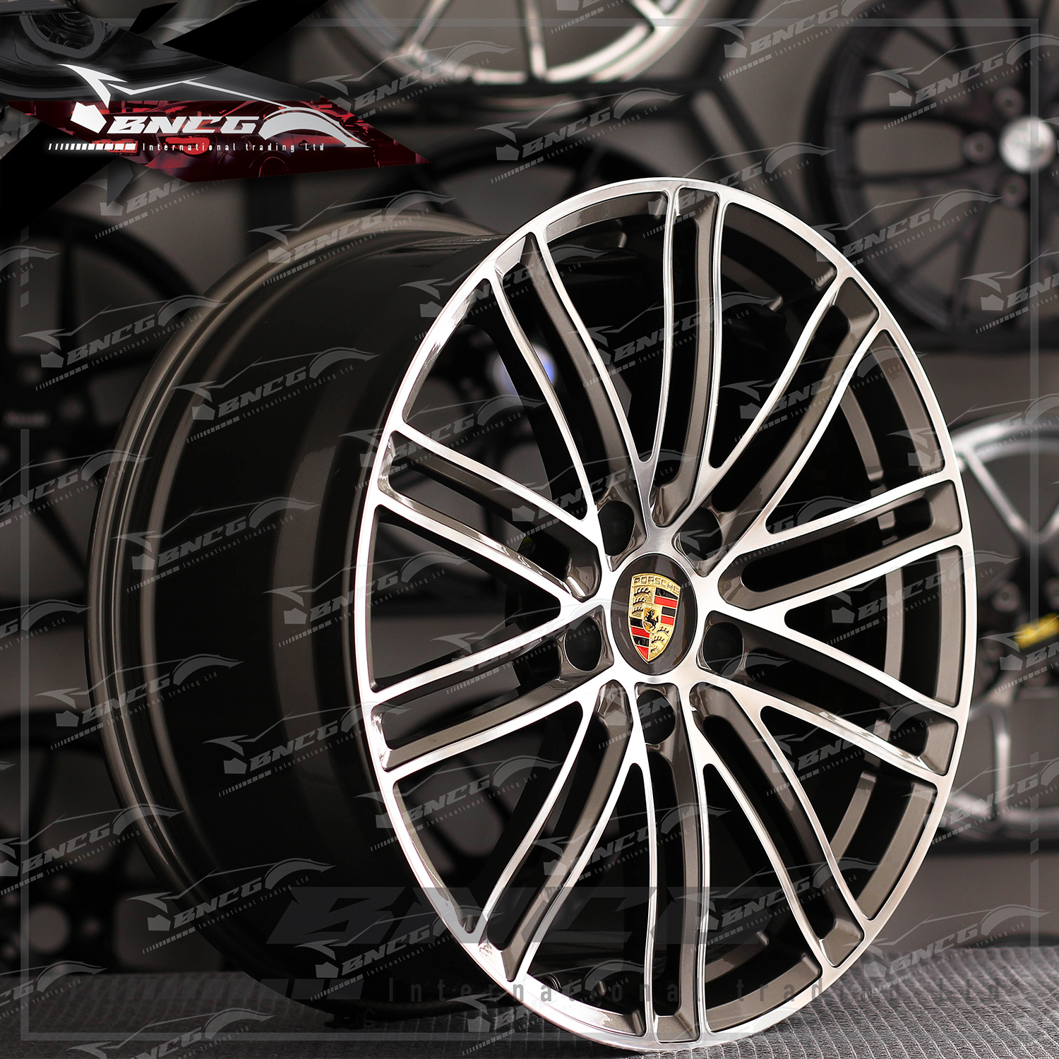 單片式 萬噸鍛造工藝輪圈 Porsche 保時捷 品牌訂製鋁圈 改裝 高強度 輕量化 客製化 訂製鋁圈