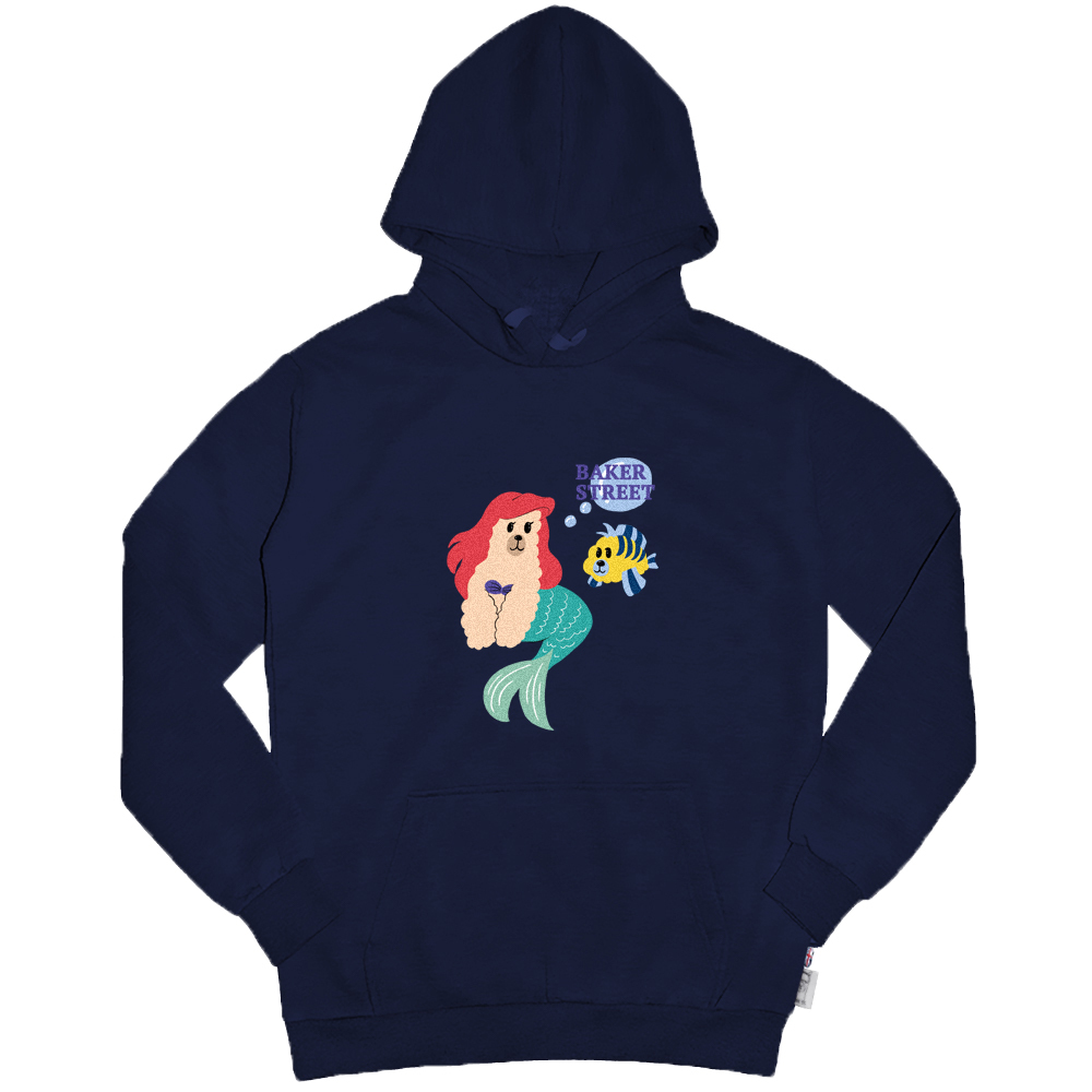 Little Mermaica 小美駝魚 高磅數長袖帽T