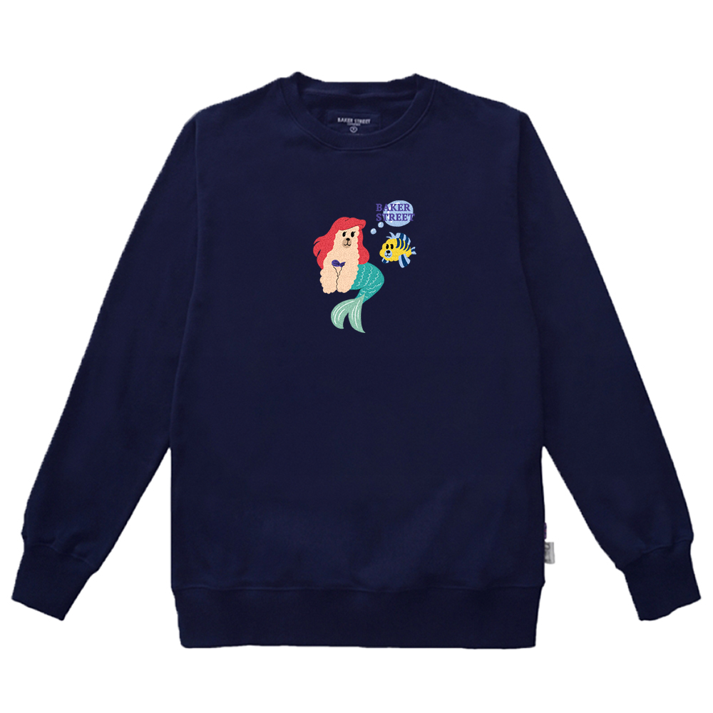 Little Mermaica 小美駝魚 高磅數長袖圓T