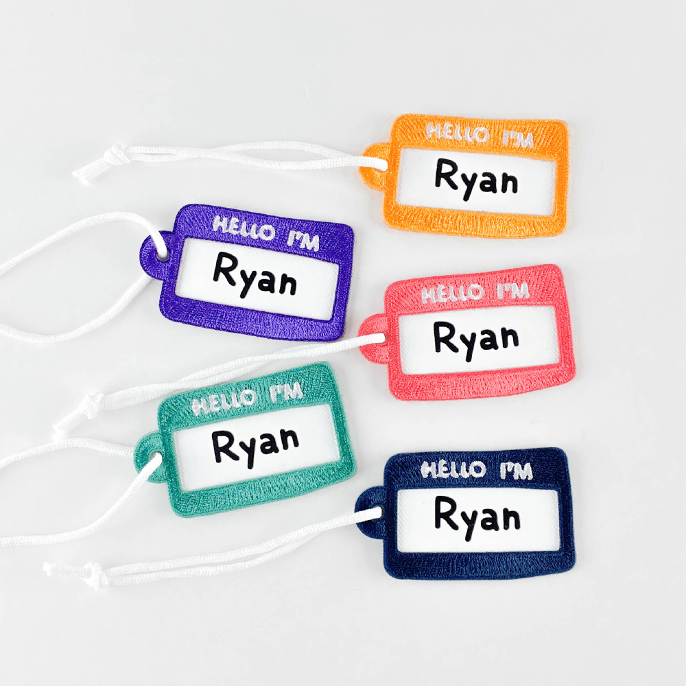 刺繡姓名吊牌-基本色(5入)