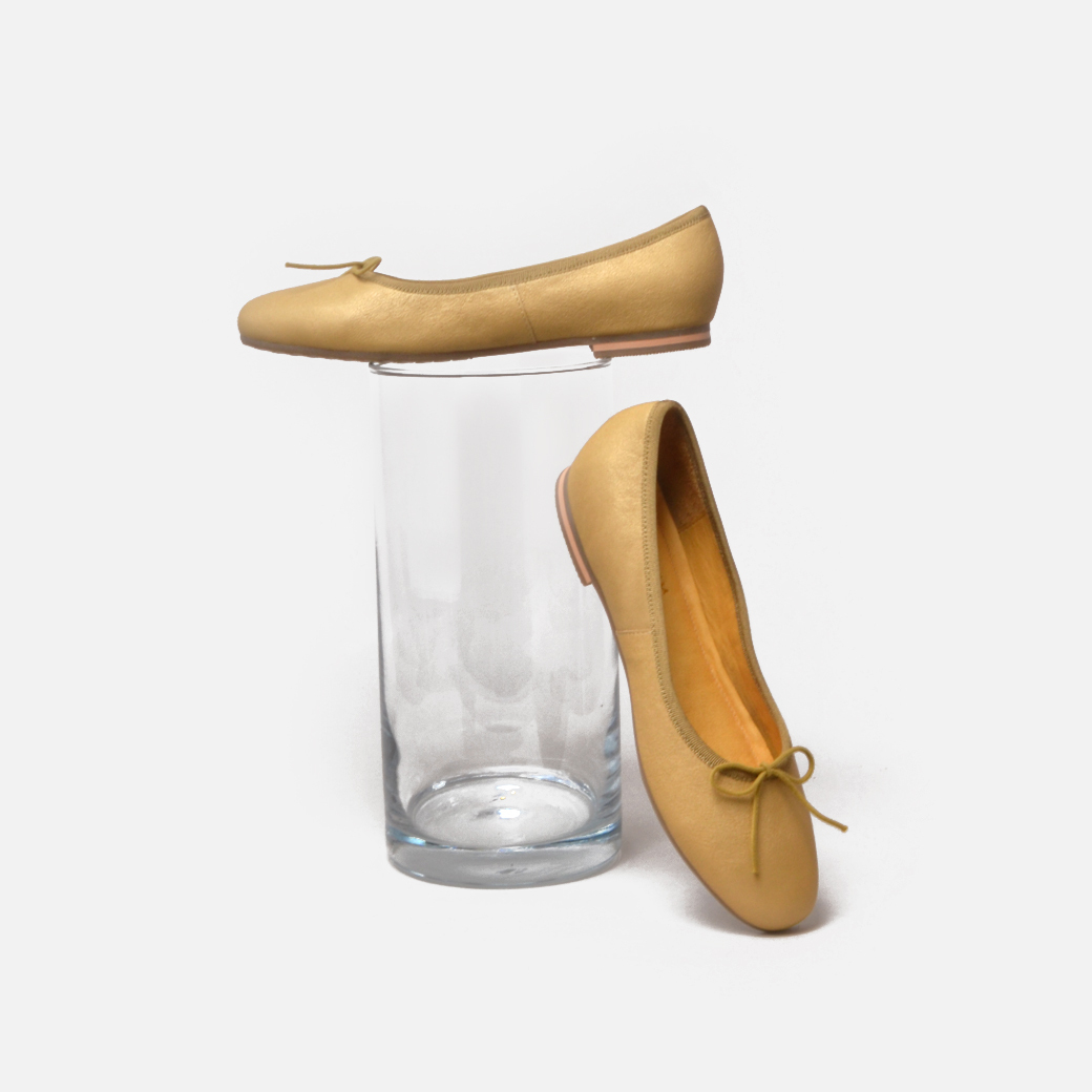 268 流沙金 不分左右腳娃娃鞋