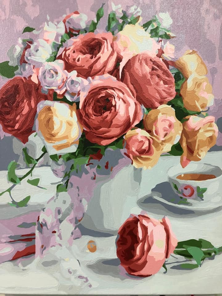 【DT094】淡雅玫瑰