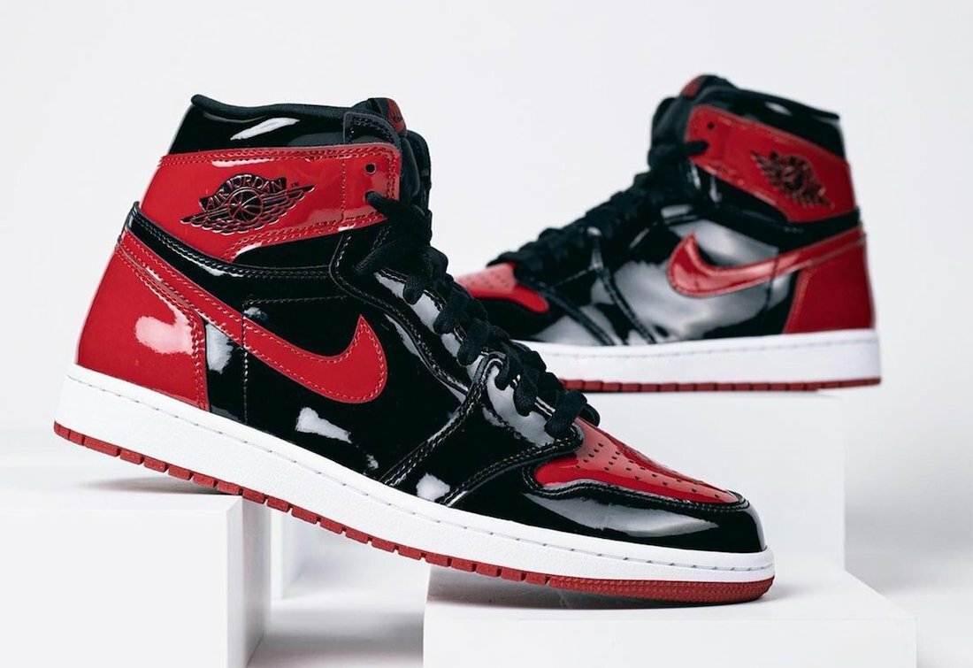 Air Jordan Retro OG '' Bred Patent '' 特殊漆皮黑紅男款5550