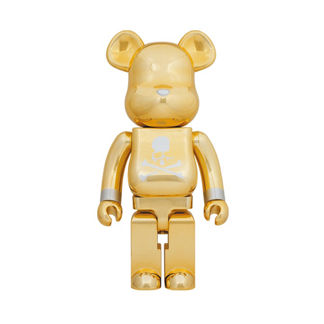 -(無運輸箱)-BE@RBRICK MASTERMIND JAPAN GOLD CHROME VER. 1000% 電鍍金 25週年