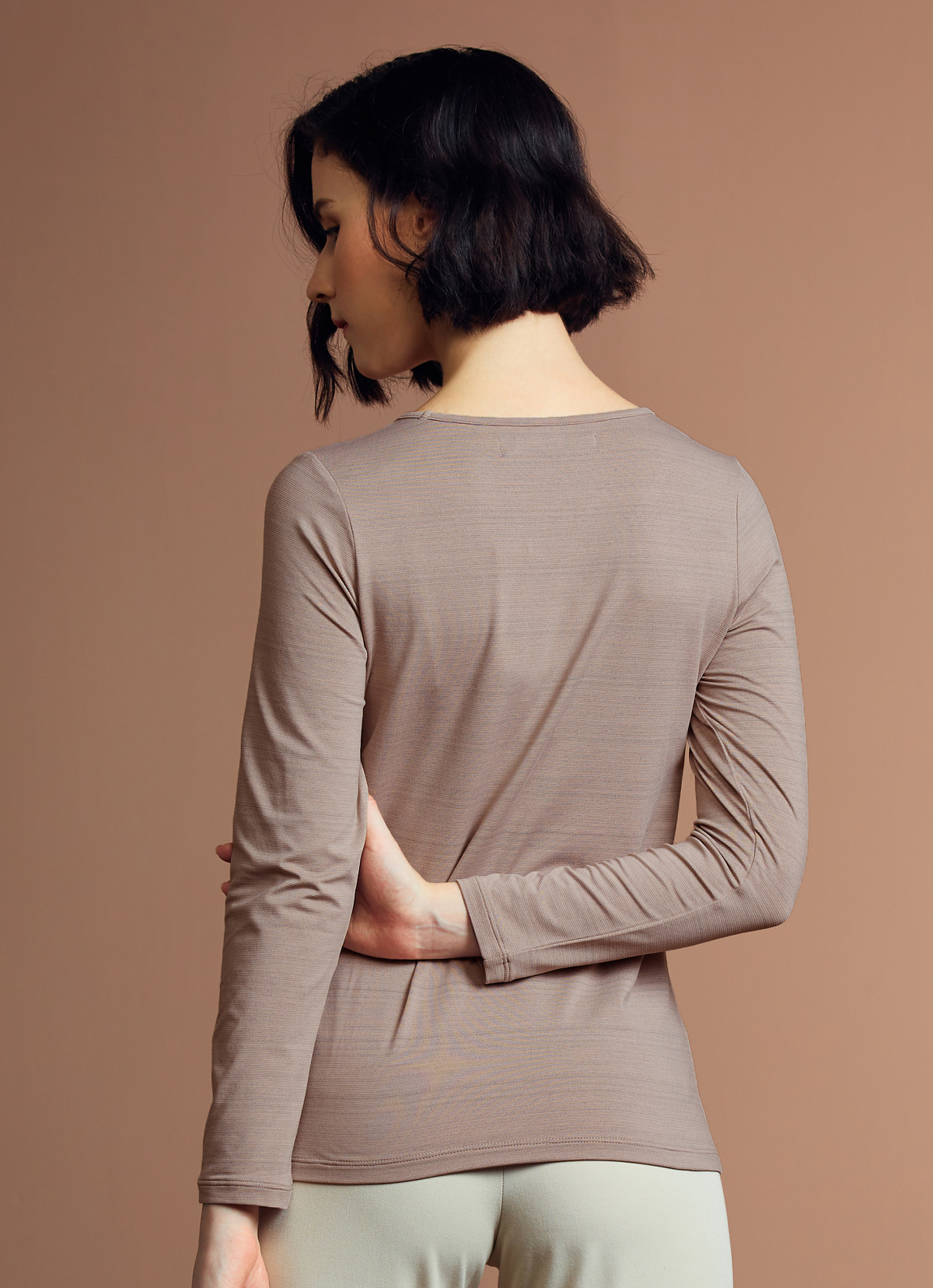 諾貝爾石墨烯遠紅外線瞬暖精品女上衣-2157WT-粉玫瑰