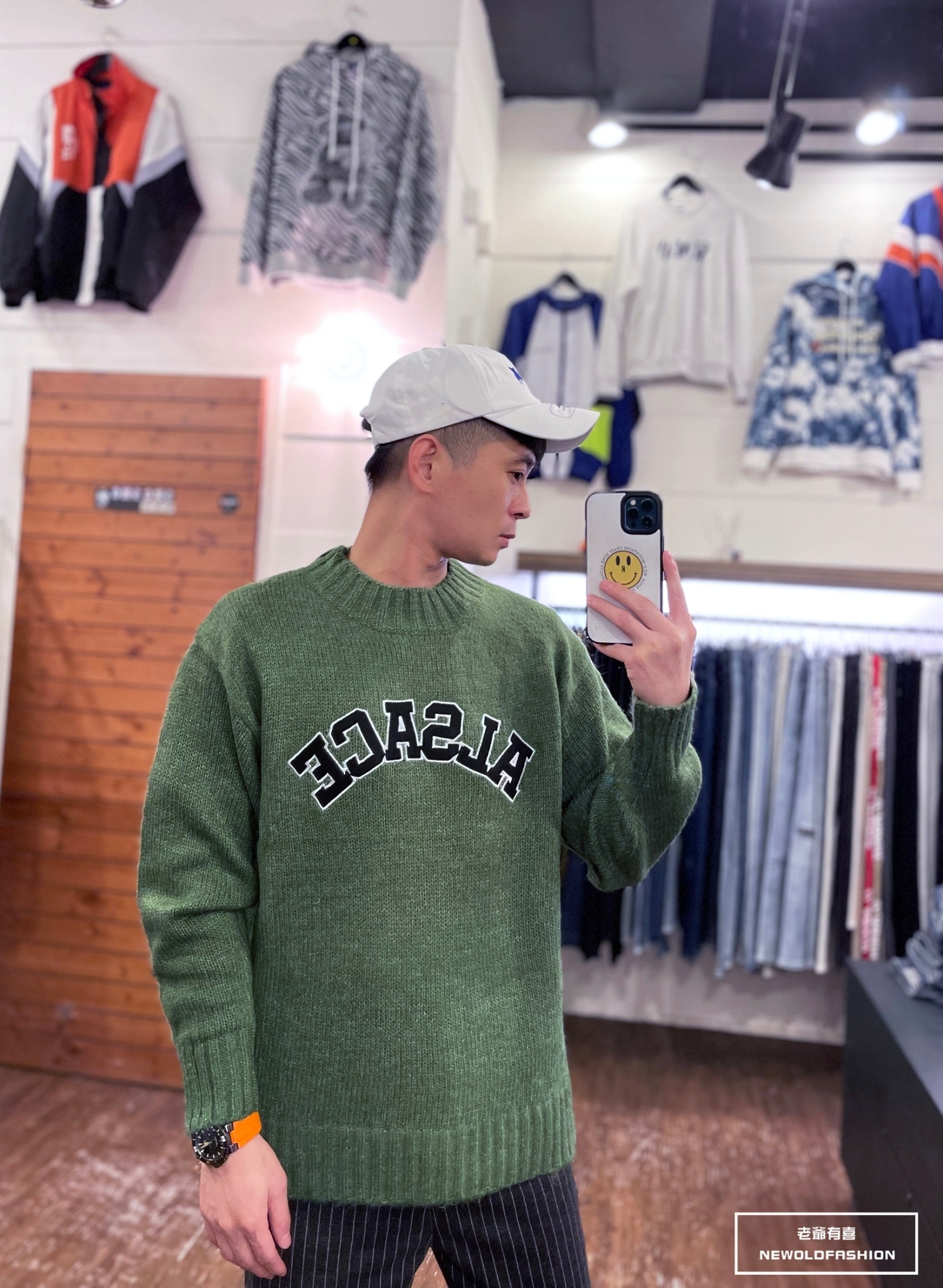 『新款上市』重磅ALSACE刺繡針織毛衣-綠