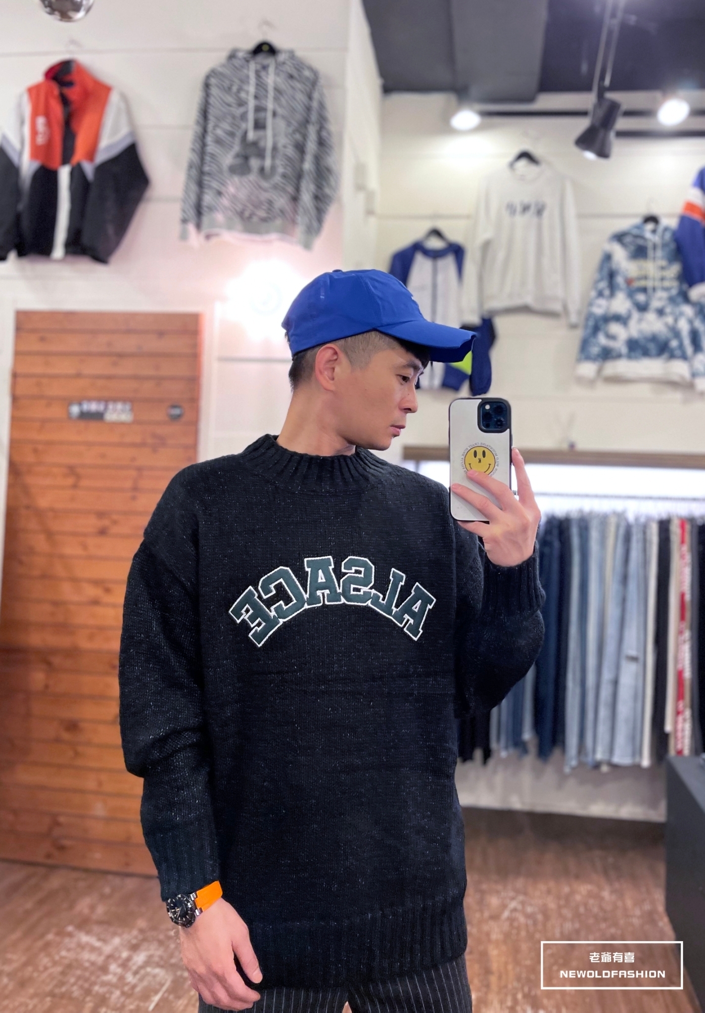 『新款上市』重磅ALSACE刺繡針織毛衣-黑