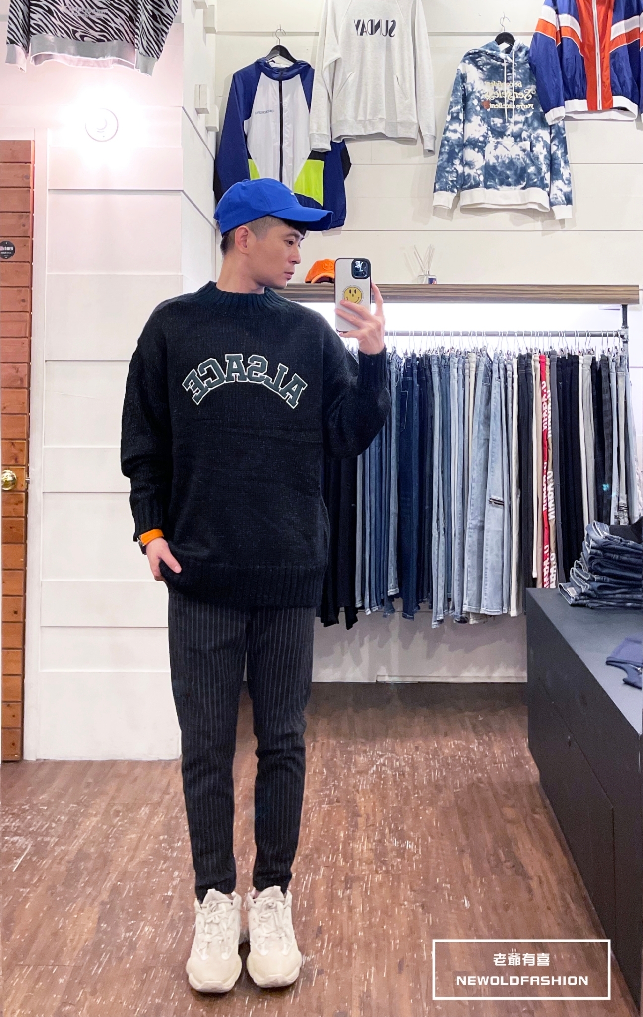 『新款上市』重磅ALSACE刺繡針織毛衣-黑