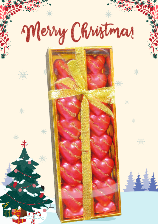 Christmas  Candle Collection 2 pieces Love Shape Z203