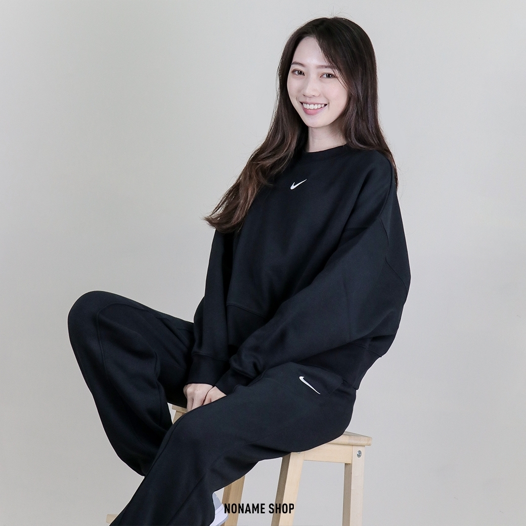 NIKE NSW ESSNTL 刺繡 小勾 刷毛 微短版 大學T 五色