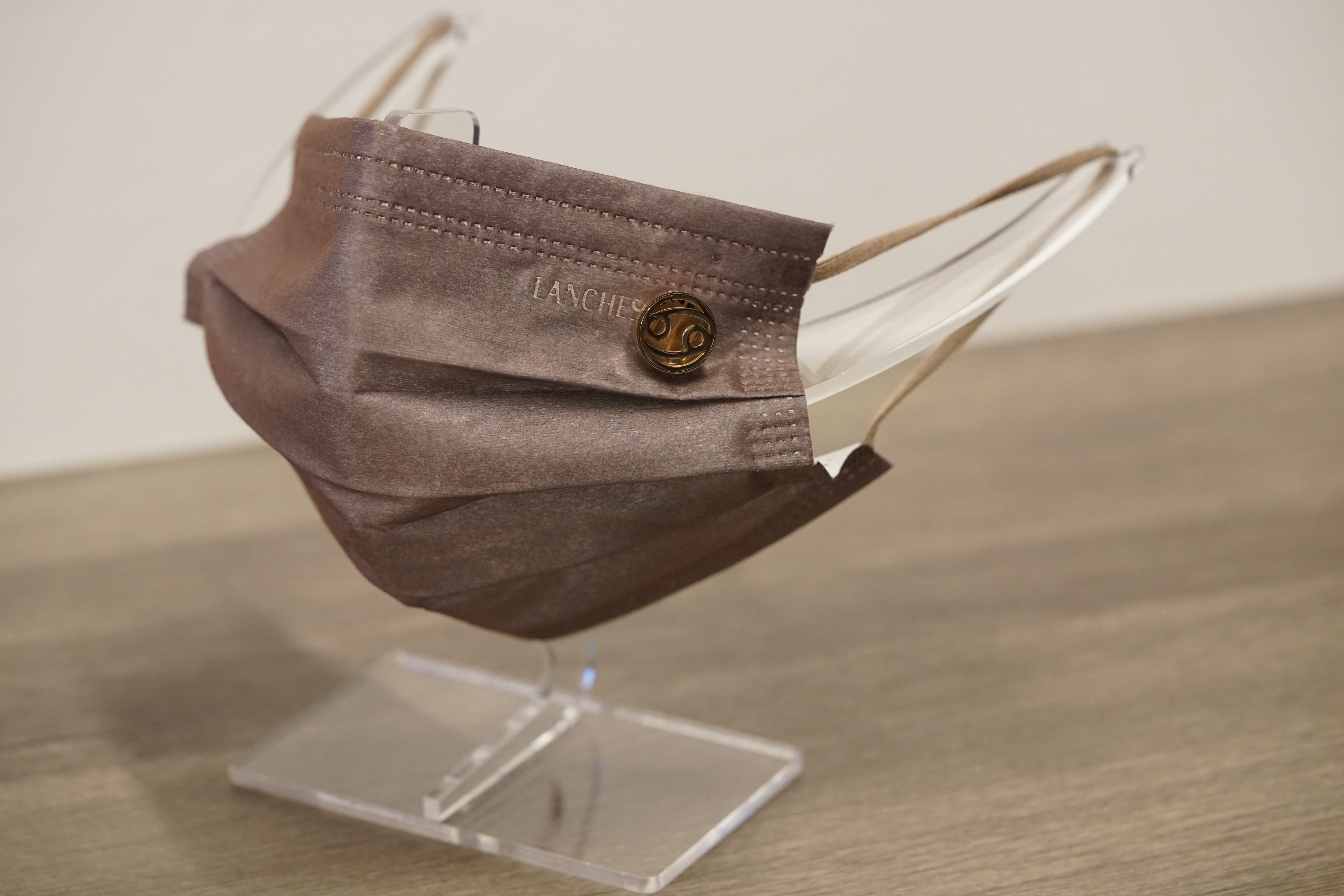 15mm 巨蟹座 圖案香薰扣 香精油釦 精油飾物 口罩/衣領適用 磁石釦 口罩香薰夾 (玫瑰金/古銅金)(連6片顏色隨機的可重用棉片)(隨機送上口罩3片)