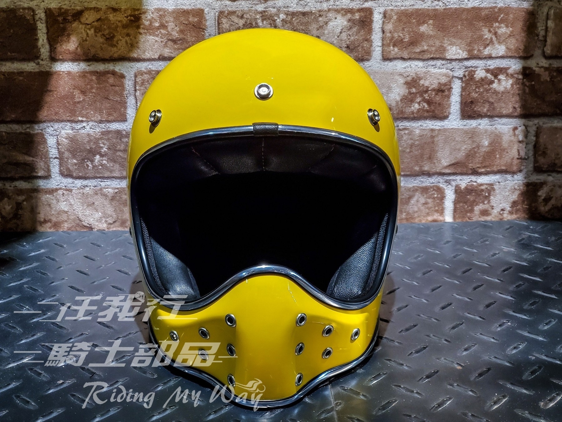 BLADE RIDER 亮黃 山車帽