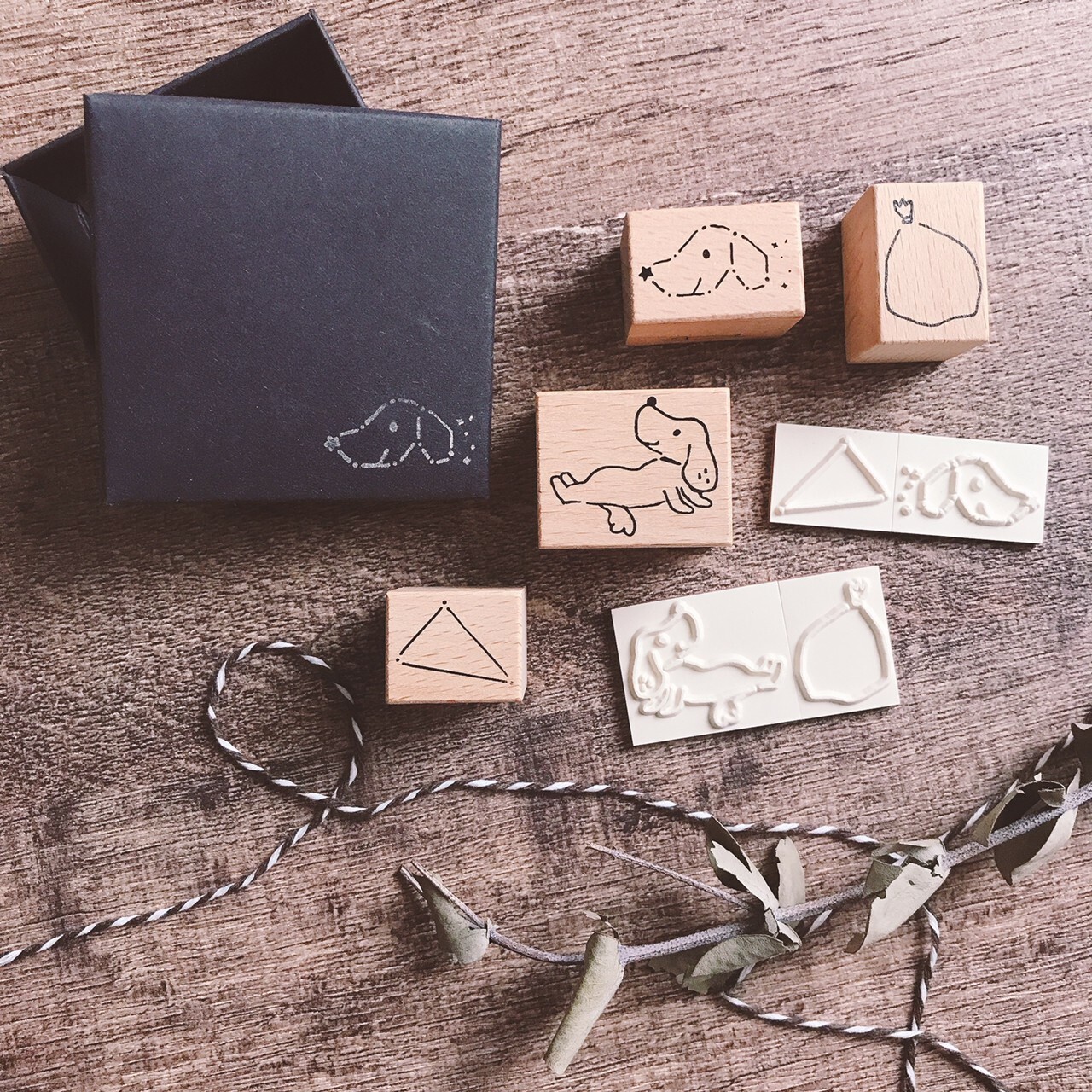 Ginny Lambkin｜臘腸狗夏夜晚風印章組