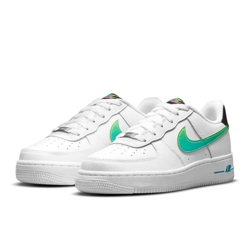 Nike  Air Force 1 LV8 經典款  白 綠 女鞋 DJ5154-100 [台灣現貨]