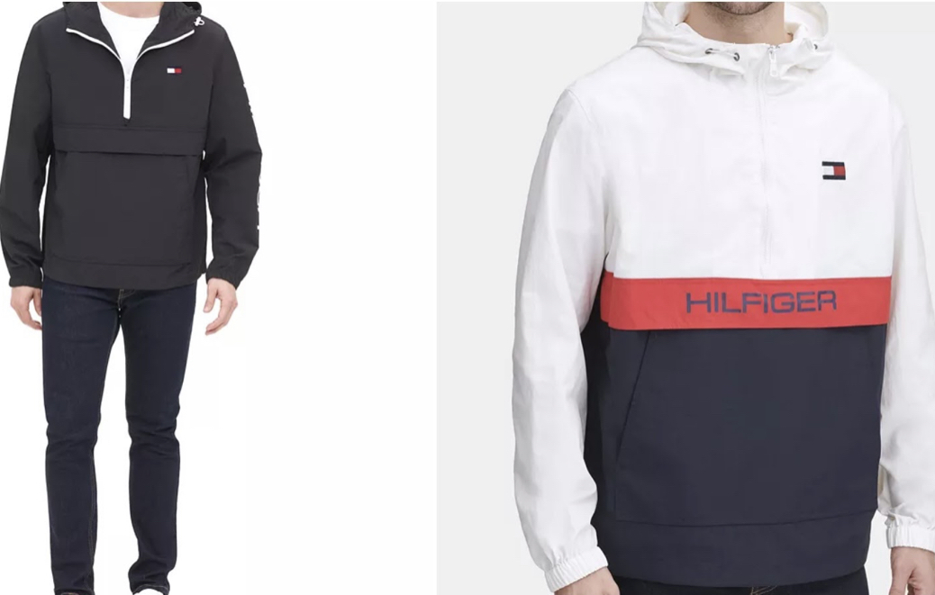Tommy Hilfiger 半開襟 套頭式 防風外套 連帽外套 帽T