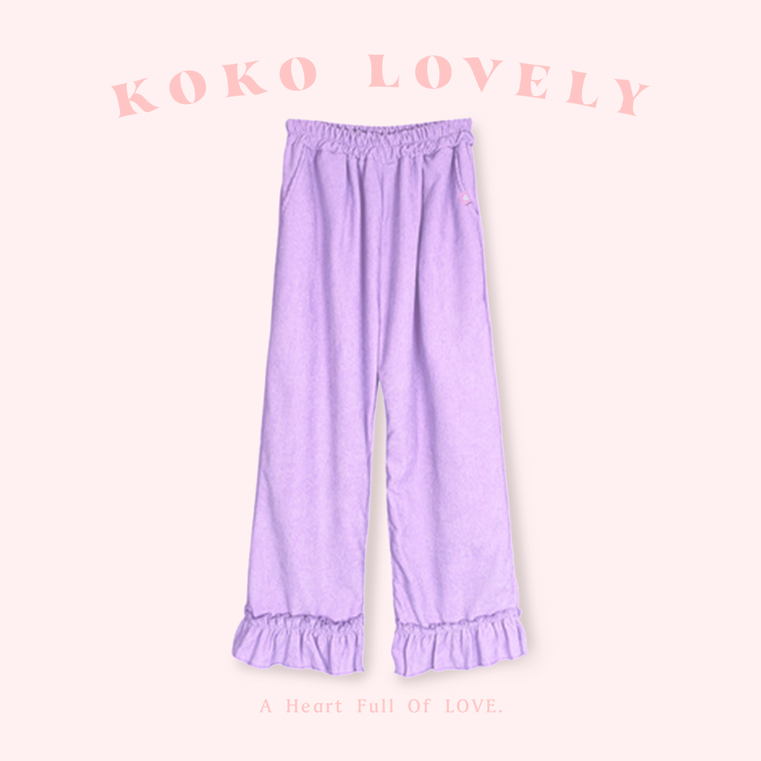 KOKO LOVELY 日系花邊燈芯絨長褲