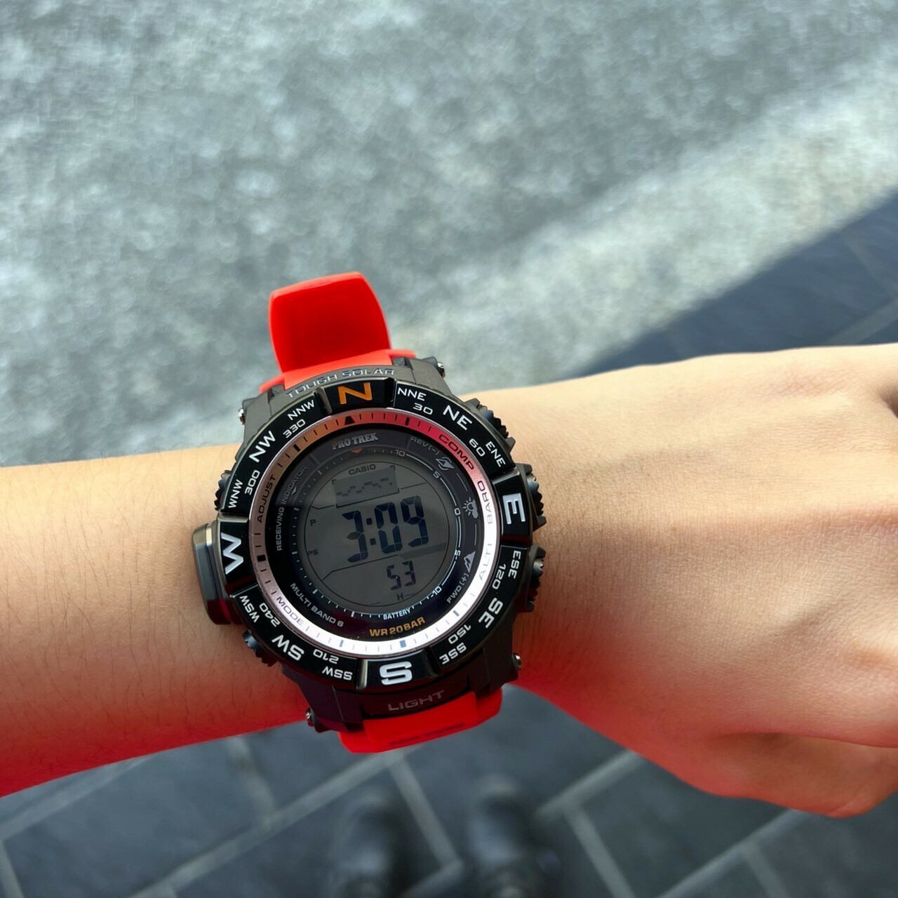 【CASIO 卡西歐】PRO TREX 太陽能電波登山腕錶 PRW-3500Y-4D 53.4mm 現代鐘錶