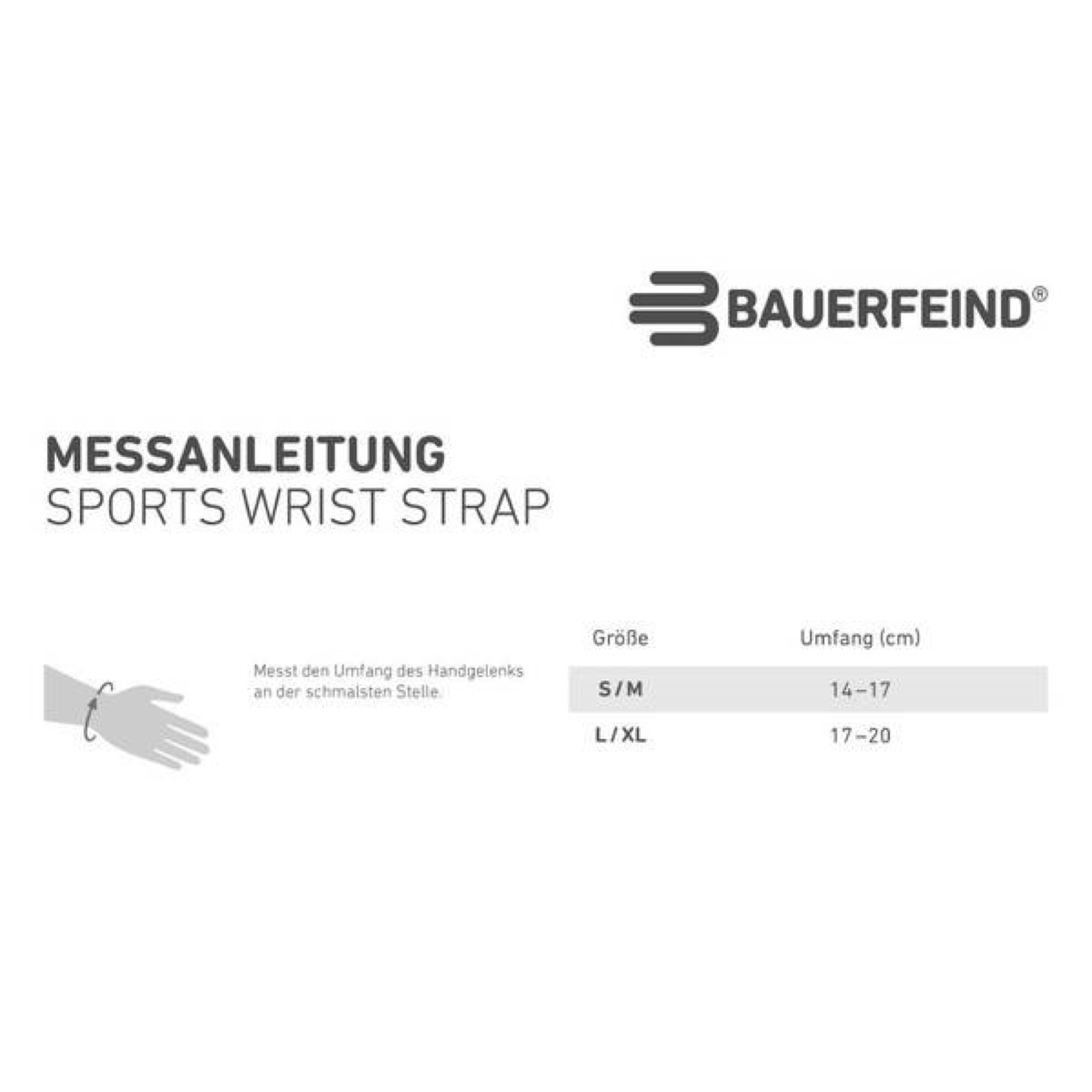 Bauerfeind Sports Wrist Strap - black