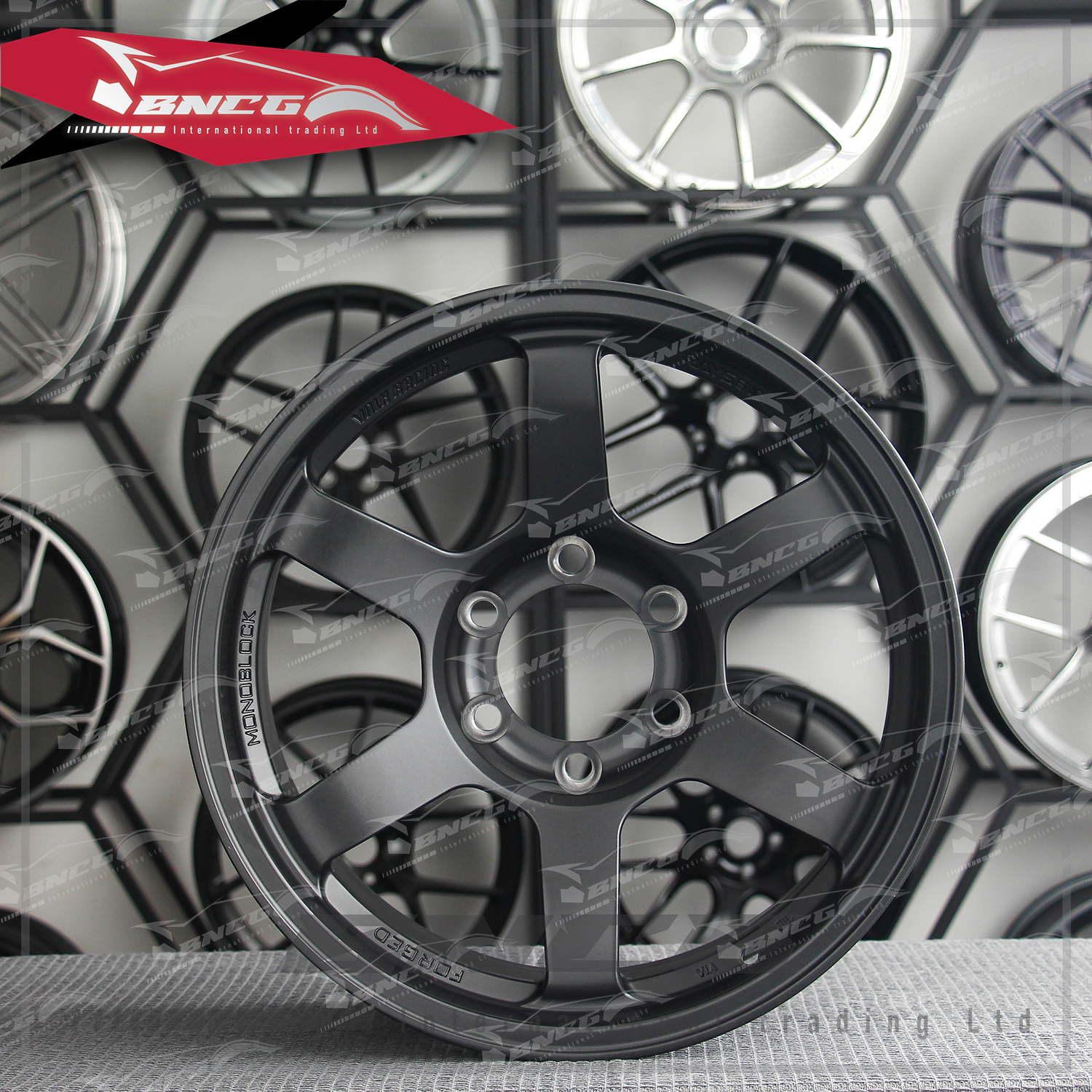 單片式 萬噸鍛造工藝輪圈 RAYS MONOBLOCK 亮黑套色工藝 品牌訂製鋁圈 改裝 高強度 輕量化 客製化 輪框