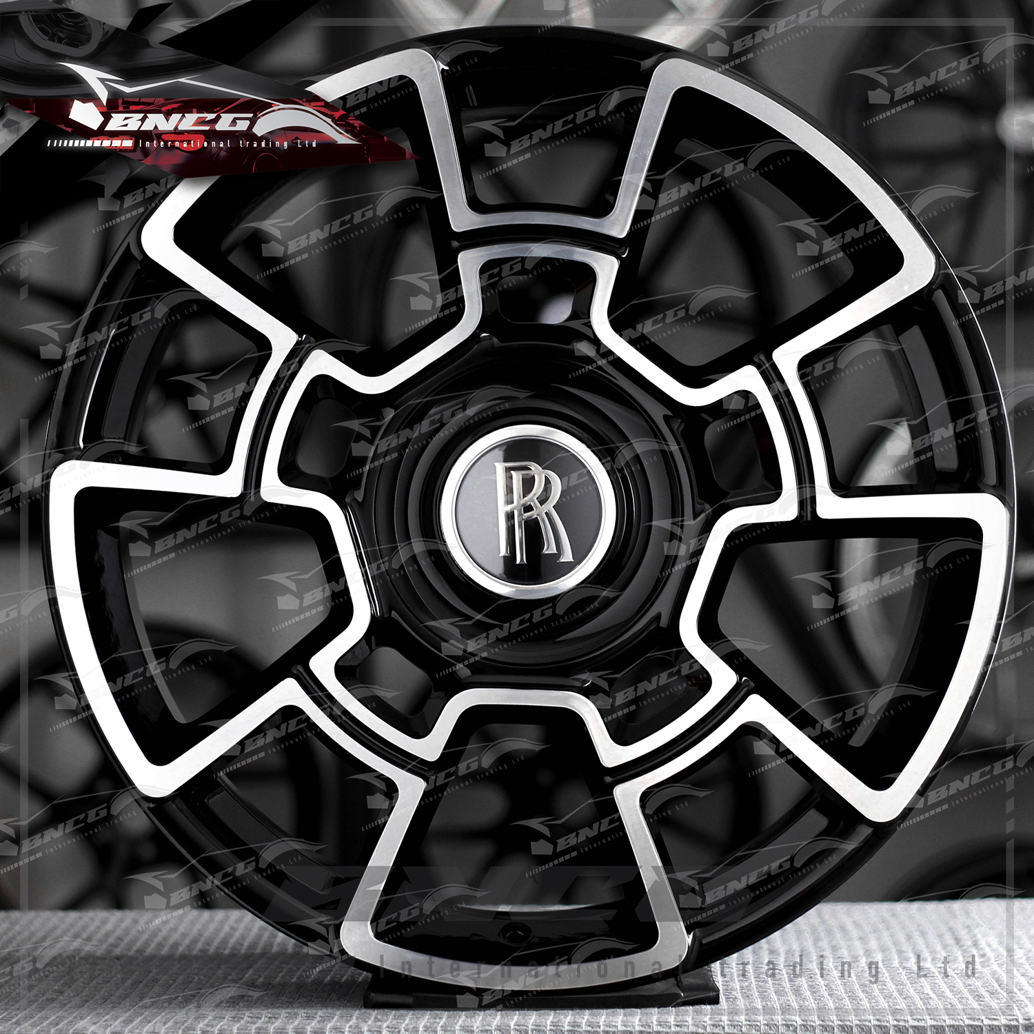 單片式 萬噸鍛造工藝輪圈 Rolls Royce款 改裝 高強度 輕量化 客製化 訂製鋁圈