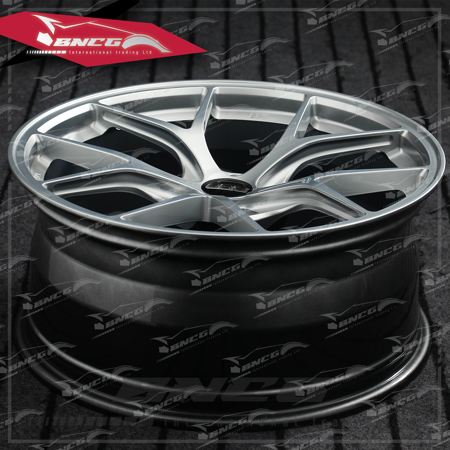 單片式 萬噸鍛造工藝輪圈 BBS RI023 亮銀套色工藝 品牌訂製鋁圈 改裝 高強度 輕量化 客製化 輪框