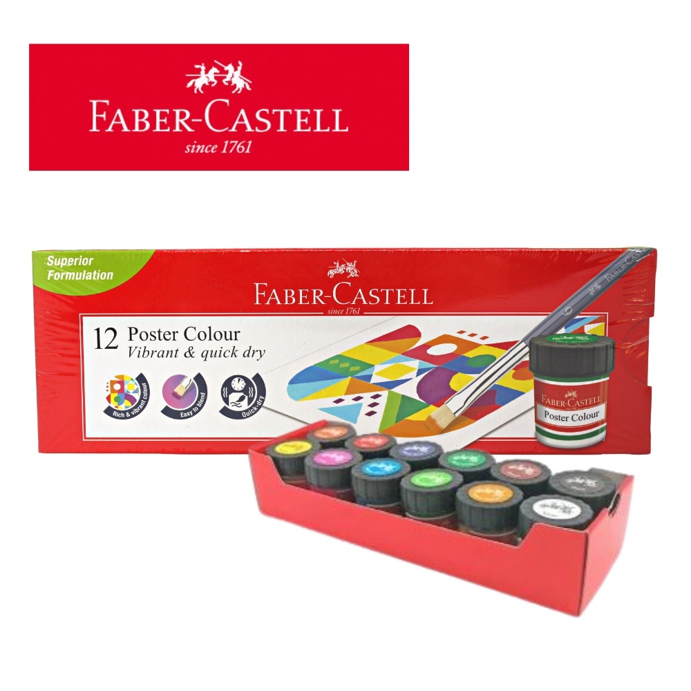 Faber Castell Poster Colour 12pcs x 15cc