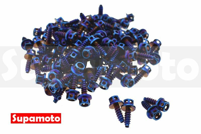 -Supamoto- M4 M5 彩鈦 鐵板牙 M5x15 M4x15 螺絲 自攻 燒鈦 車殼 鍍鈦 白鐵 不鏽鋼 白鐵