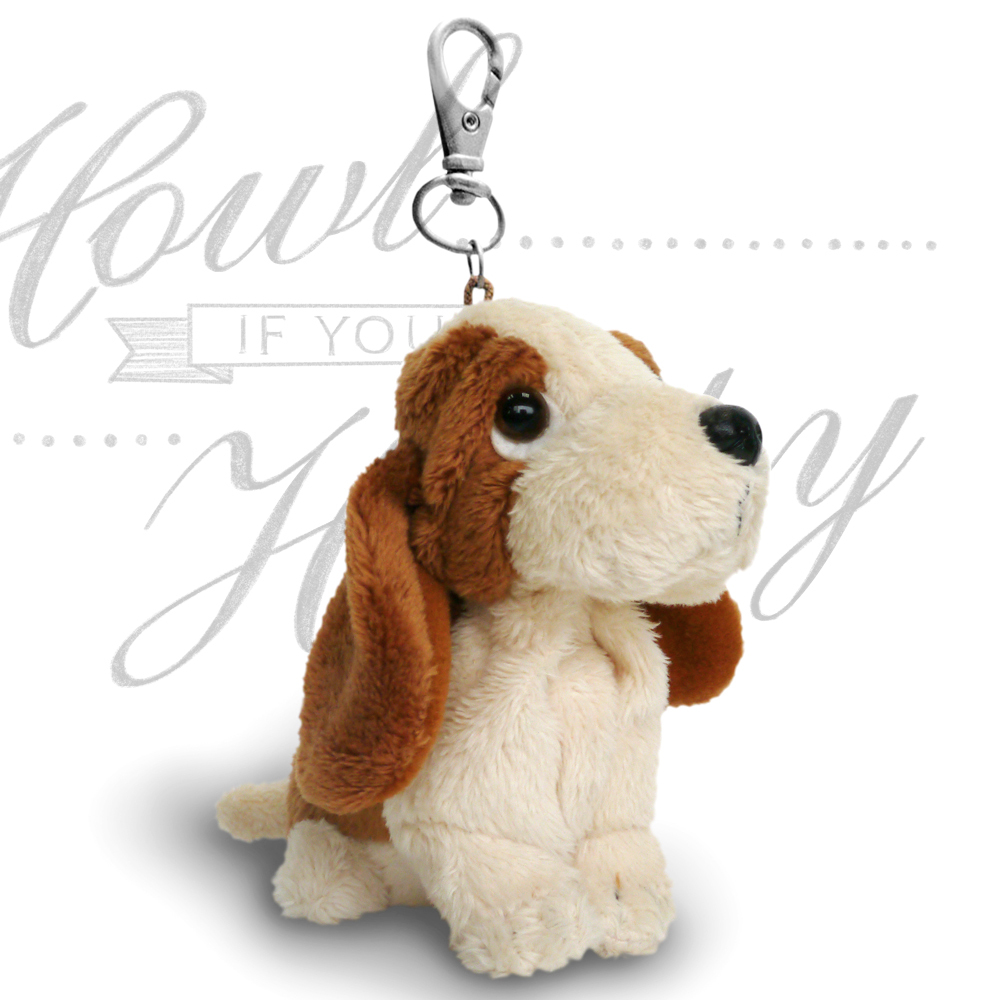 3.5" 經典巴吉度玩偶吊飾/鑰匙圈