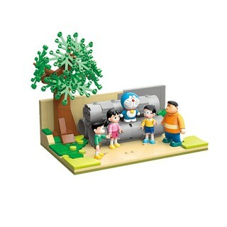 多啦A夢系列拼裝積木 : 水泥管空地