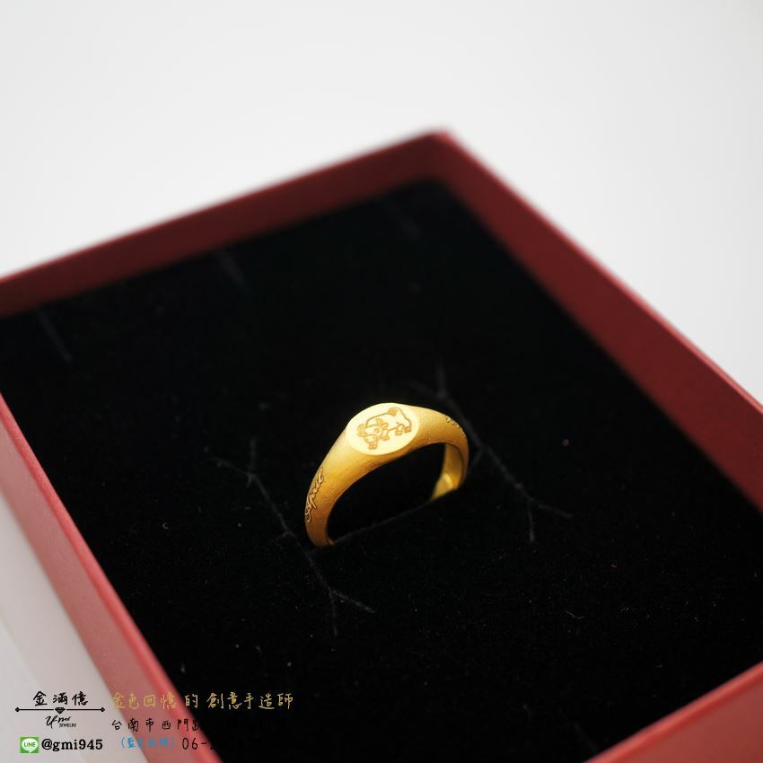 客製化飾品-金牛戒-訂做黃金|黃金戒指 (1)