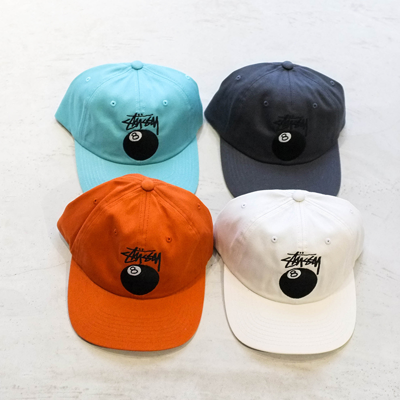STUSSY 21HO STOCK 8 BALL LOW PRO CAP 