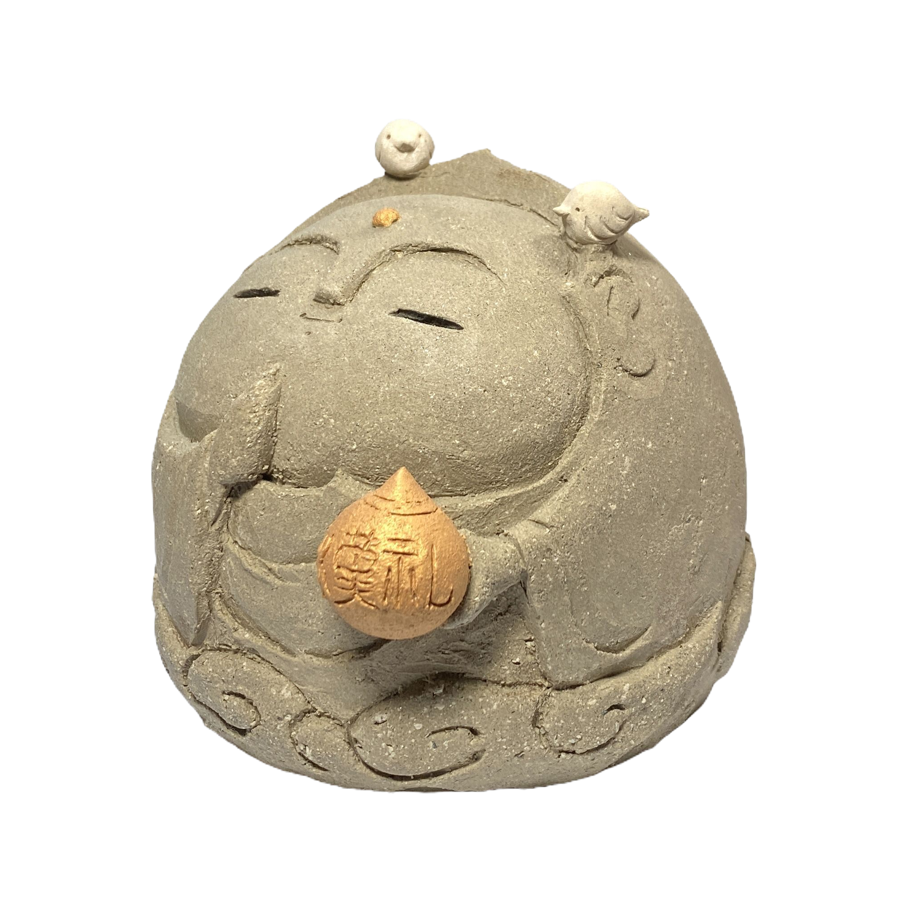 [預購] 雕刻家 – 「佐藤繪理子」風の呼 – 特大寶珠豆地藏 (可刻兩個中文字)