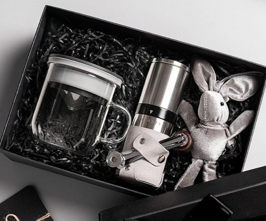 【Gift Box Set】Duo Dripper Mug with Grinder